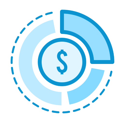 pie chart money icon